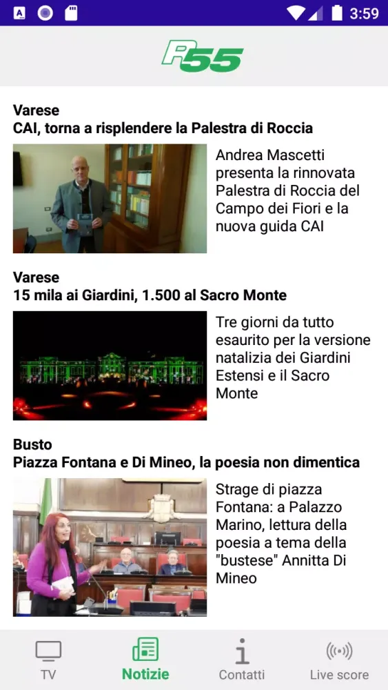 Rete 55 Screenshots