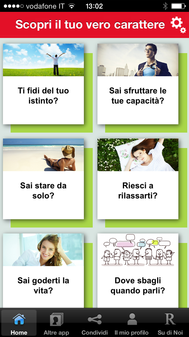 Ảnh chụp màn hình của Scopri il tuo vero carattere