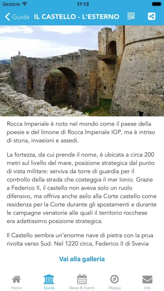 Tangkapan layar Rocca Mobile - Castello di Rocca Imperiale