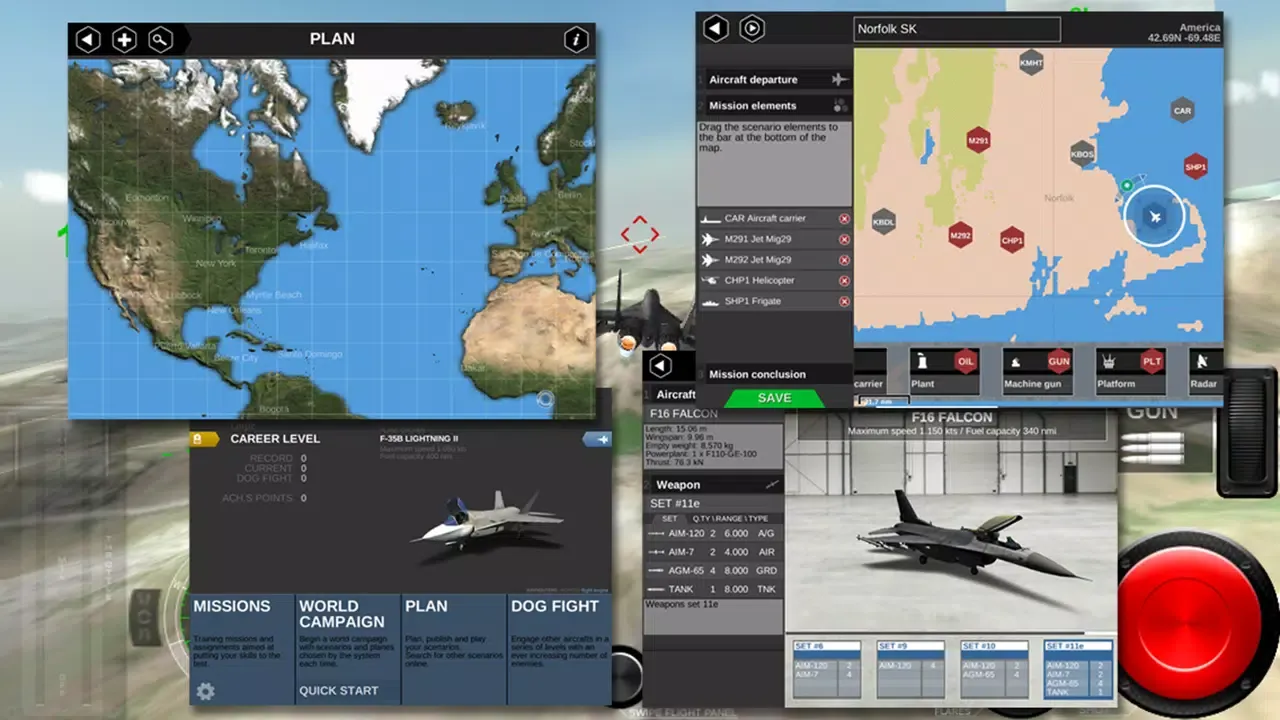 AirFighters Pro Ekran Görüntüleri