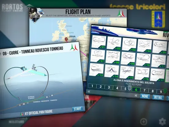 Frecce Tricolori Flight Simulator iPad  স্ক্রিনশট