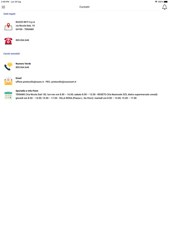 Ruzzo Reti iPad Screenshots