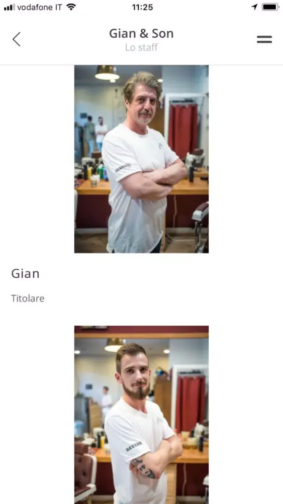 Tangkapan layar Gian and Son Barbershop