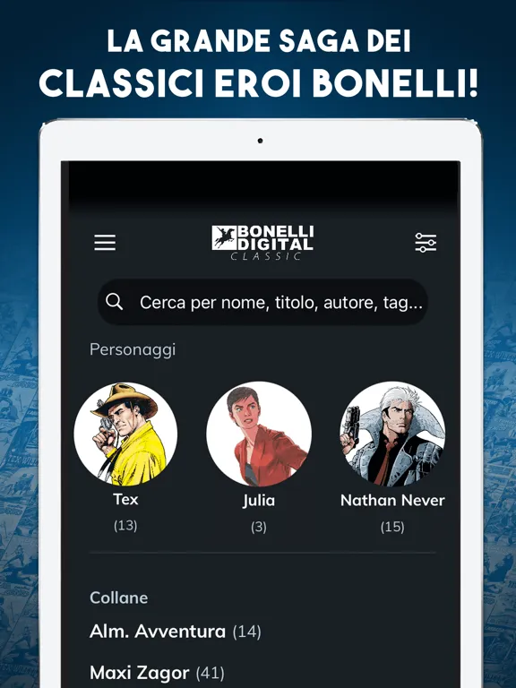Bonelli Digital Classic iPad  Screenshots