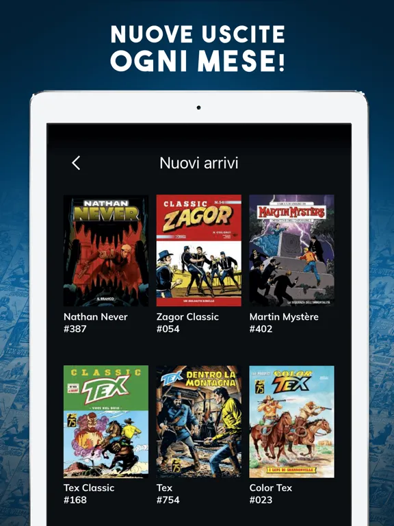 Bonelli Digital Classic iPad  Screenshots