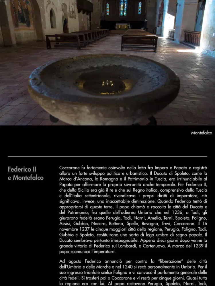 Tangkapan skrin Montefalco - Umbria Musei iPad 