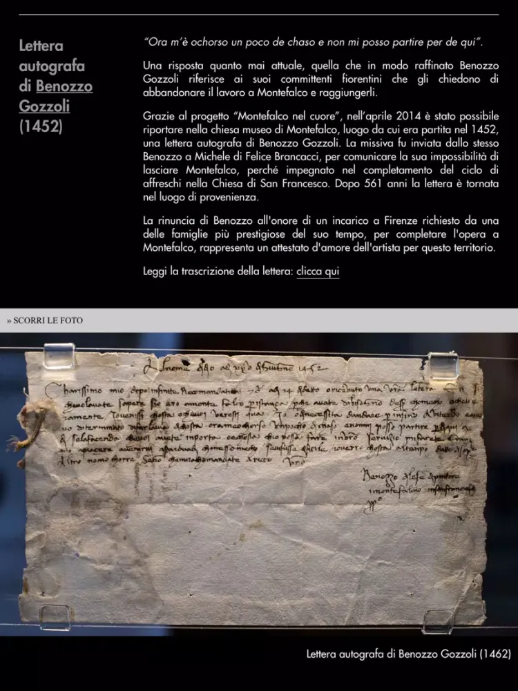 Tangkapan skrin Montefalco - Umbria Musei iPad 