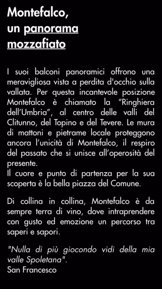 Tangkapan skrin Montefalco - Umbria Musei