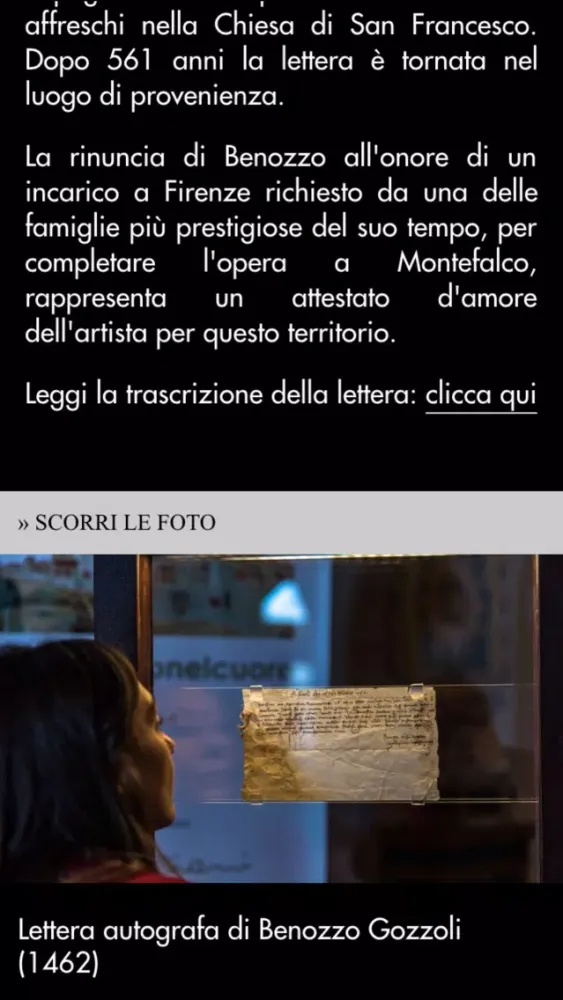 Tangkapan skrin Montefalco - Umbria Musei