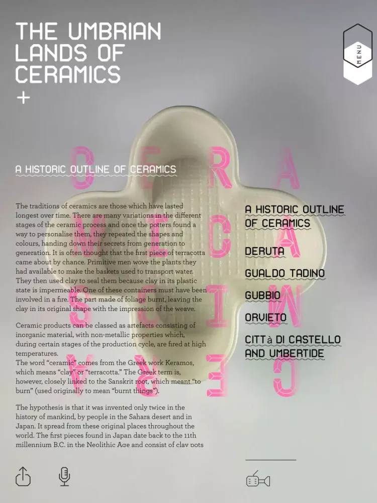 Ceramics Made in Umbria iPad 應用截圖