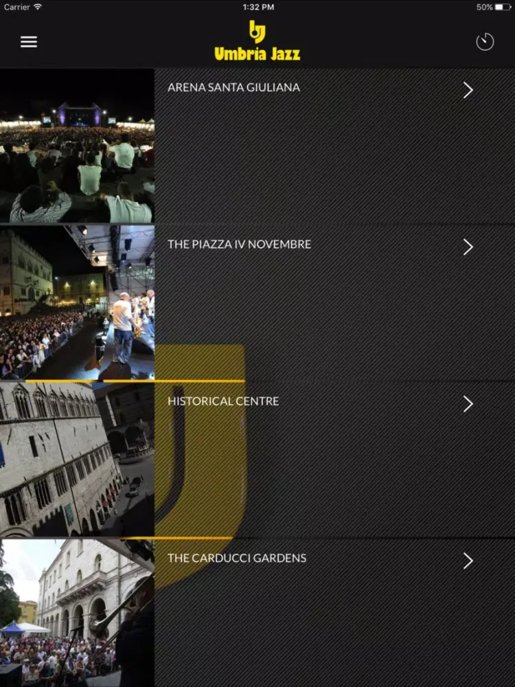Umbria Jazz Official App iPad  스크린샷