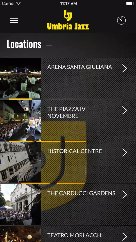 Umbria Jazz Official App 스크린샷