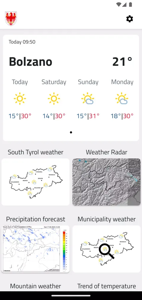 Weather South Tyrol Screenshots