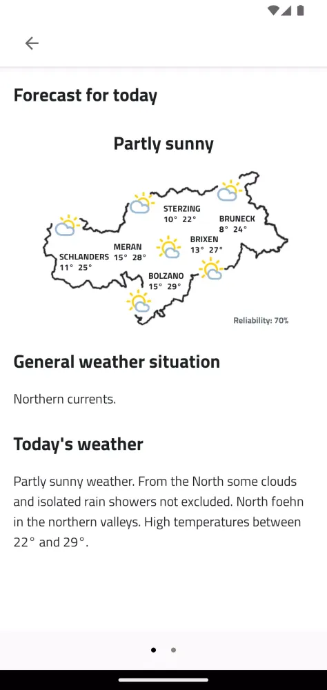 Weather South Tyrol Screenshots
