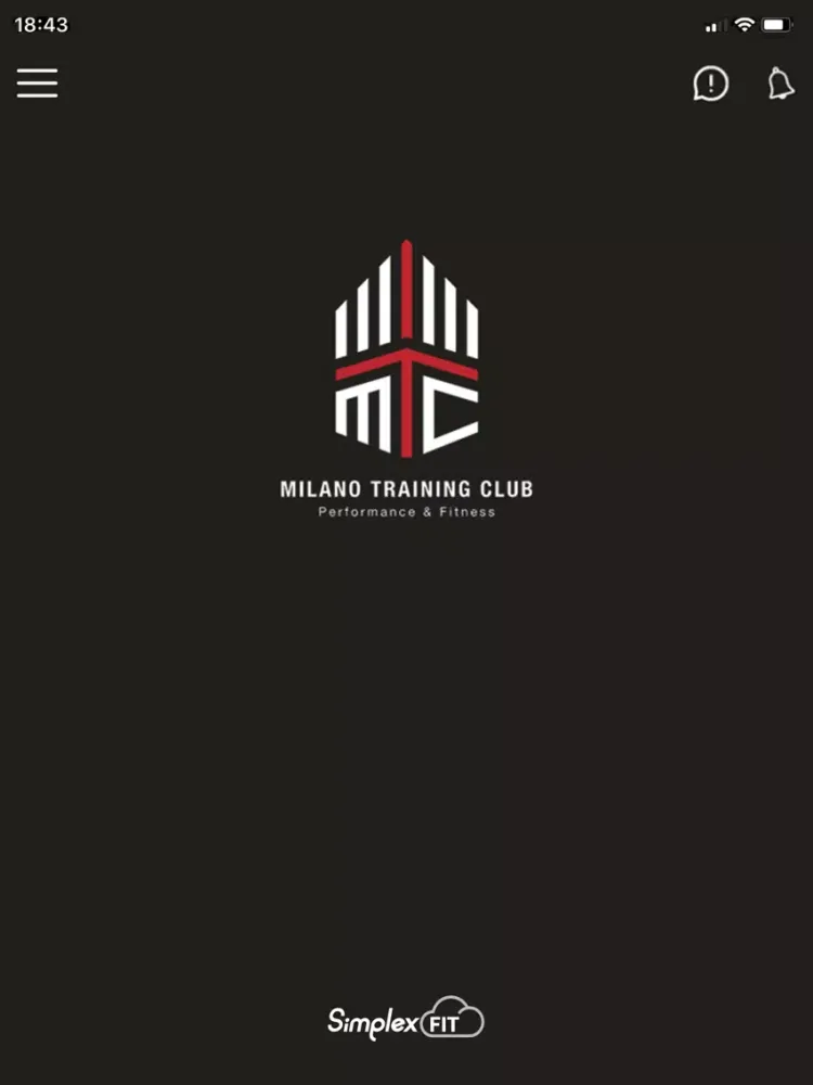 Zrzuty ekranu Milano Training Club iPad 