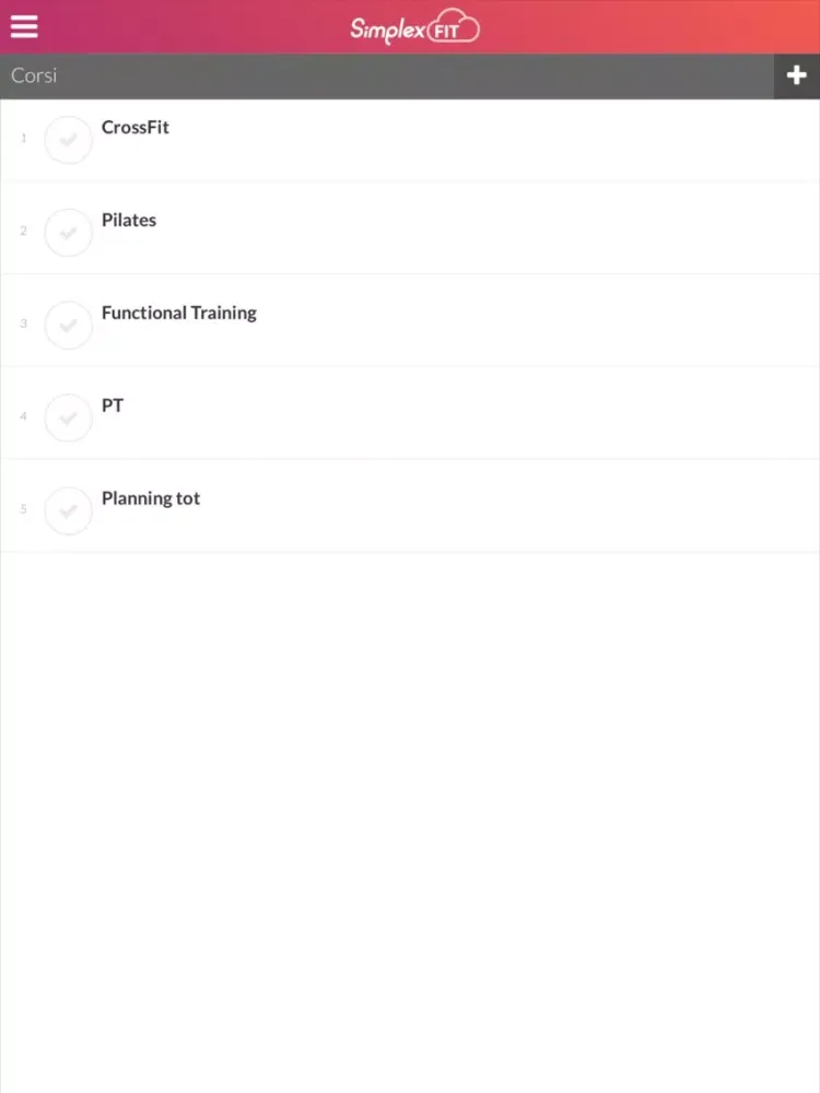 SimplexFit Business iPad  Screenshots