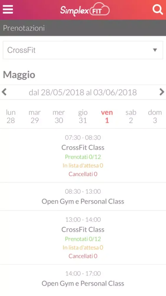 SimplexFit Business Screenshots