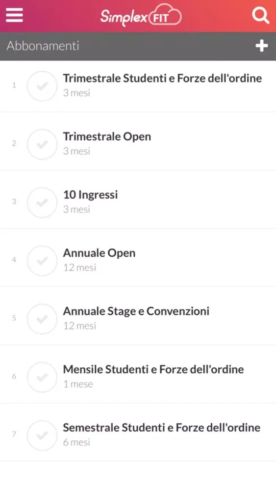 SimplexFit Business Screenshots