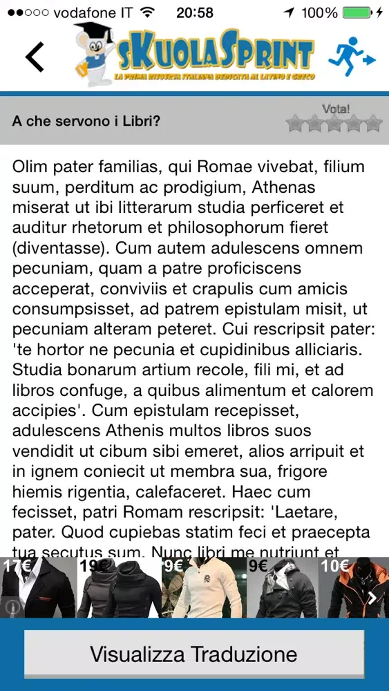 Zrzuty ekranu Versioni di Latino by Skuolasprint