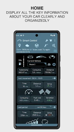 Zrzuty ekranu SmartControl Auto (OBD2 & Car)