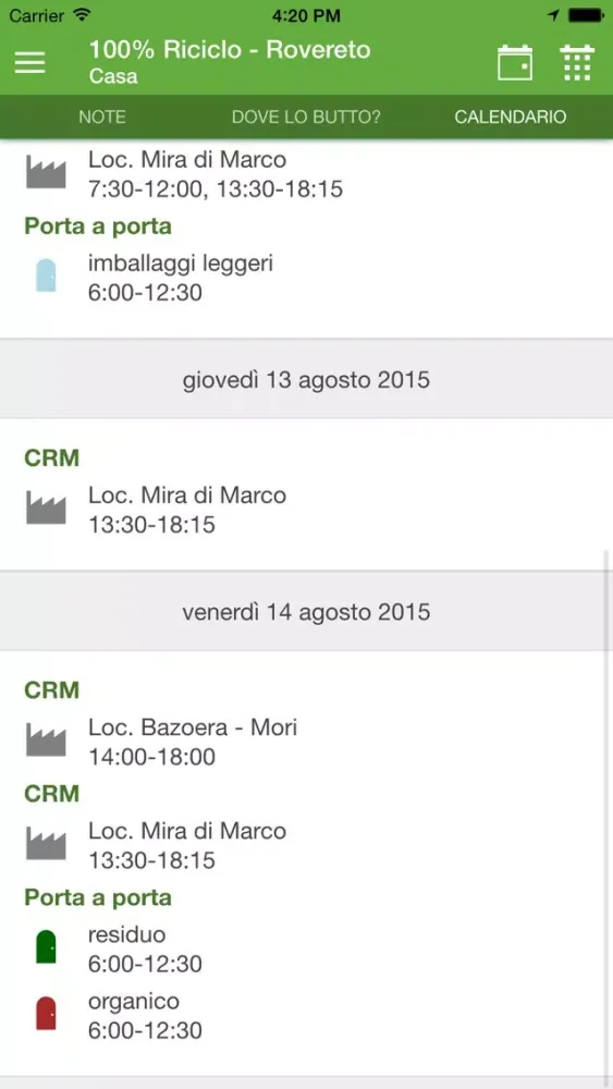 Zrzuty ekranu 100% Riciclo - Rovereto