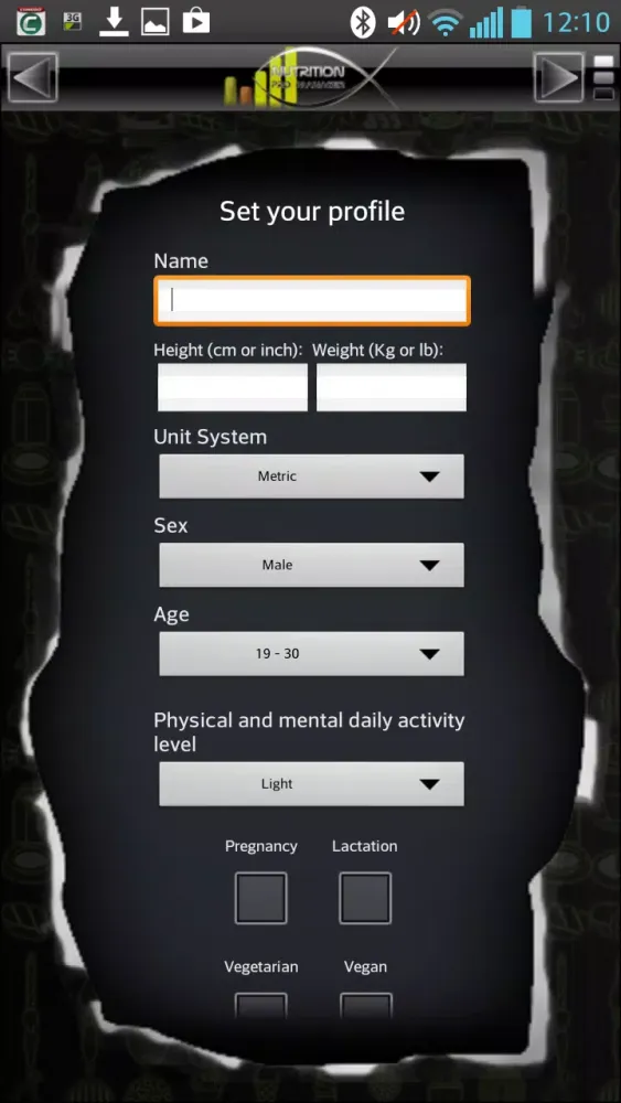 Nutrition Pro Manager (Demo) Screenshots