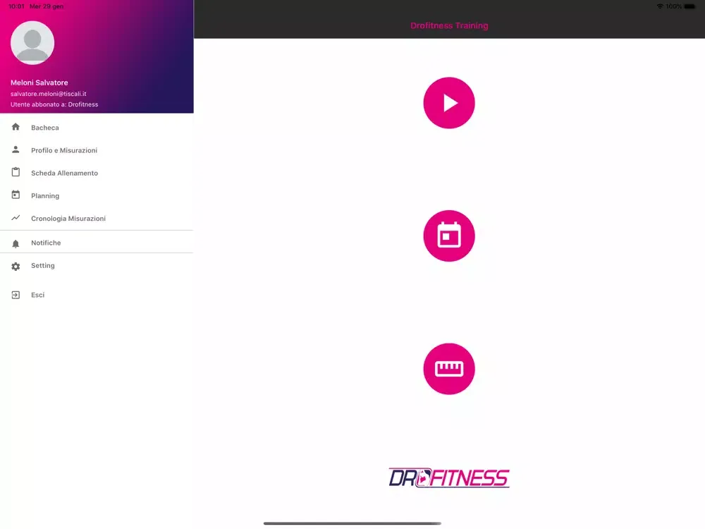 Drofitness Training iPad 应用截图