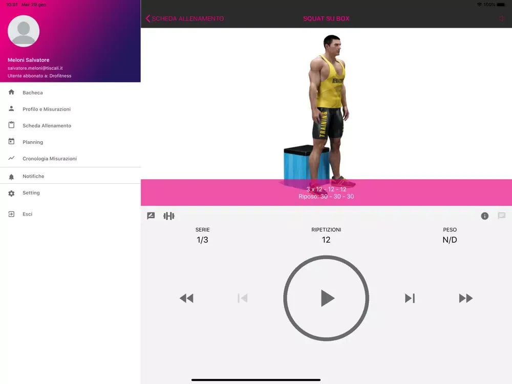 Drofitness Training iPad 应用截图