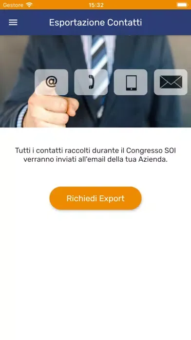 Capturas de tela do CMO Congressi SOI - Espositori