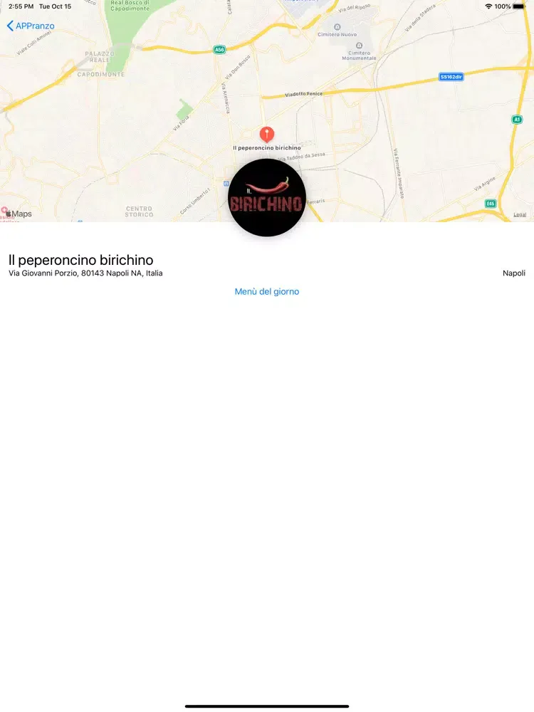 APPranzo - Menù del giorno iPad  স্ক্রিনশট