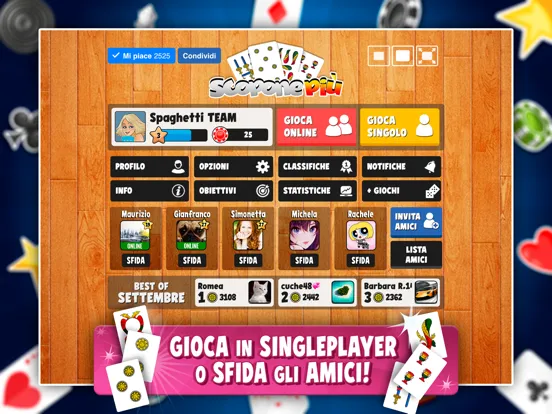 Ảnh chụp màn hình của Scopone Più - Card Games iPad 