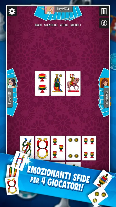 Ảnh chụp màn hình của Scopone Più - Card Games