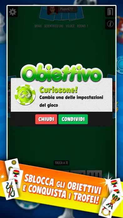 Ảnh chụp màn hình của Scopone Più - Card Games