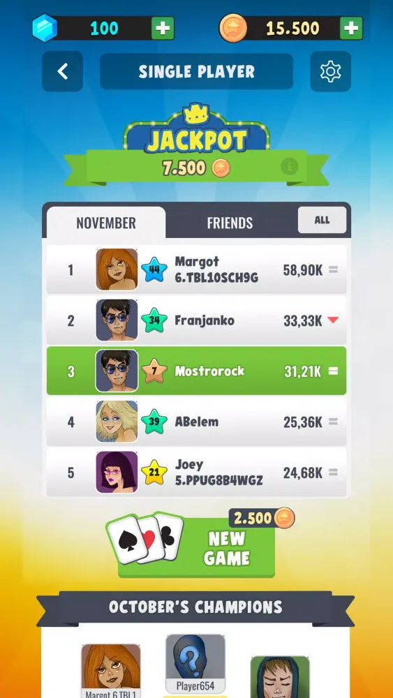 Patience Solitaire Online سکرین شاٹس