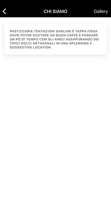 Screenshot di Pasticceria Tentazioni