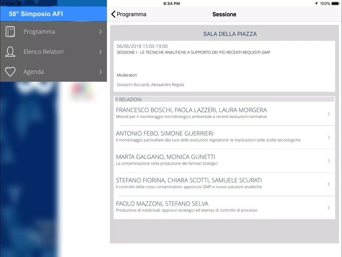 58° Simposio AFI iPad  스크린샷