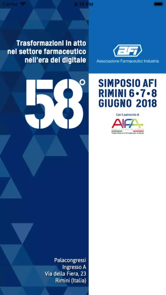 58° Simposio AFI 스크린샷