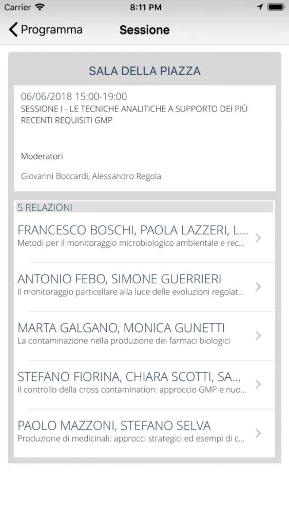 58° Simposio AFI 스크린샷