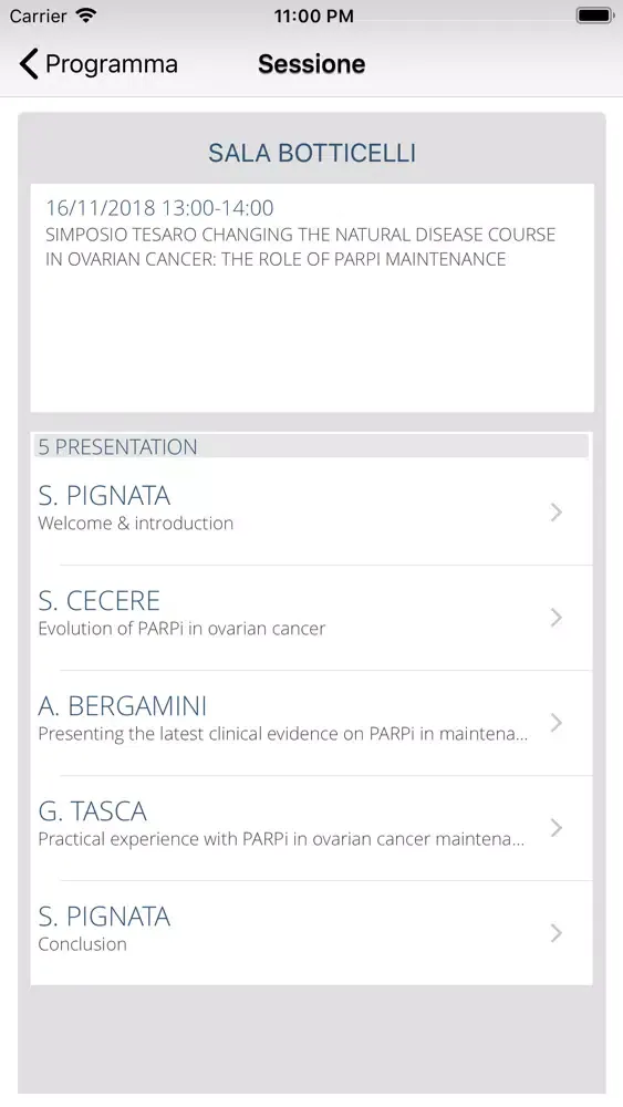 Congresso AIOM 2018 Screenshots