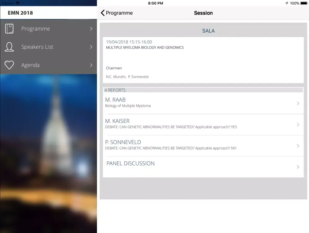 Capturas de pantalla de EMN2018 iPad 