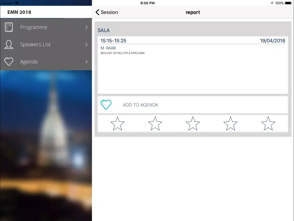 Capturas de pantalla de EMN2018 iPad 