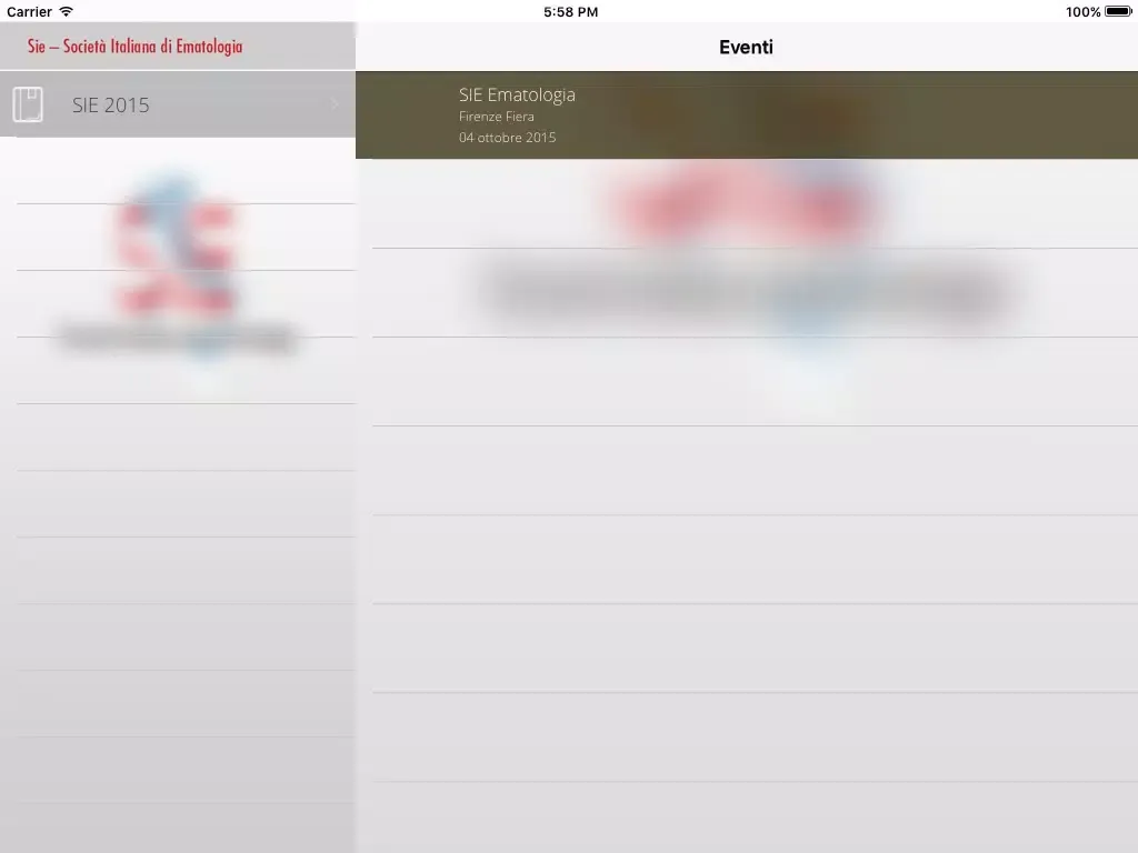 Applicazione della Società Italiana di Ematologia iPad  स्क्रीनशॉट