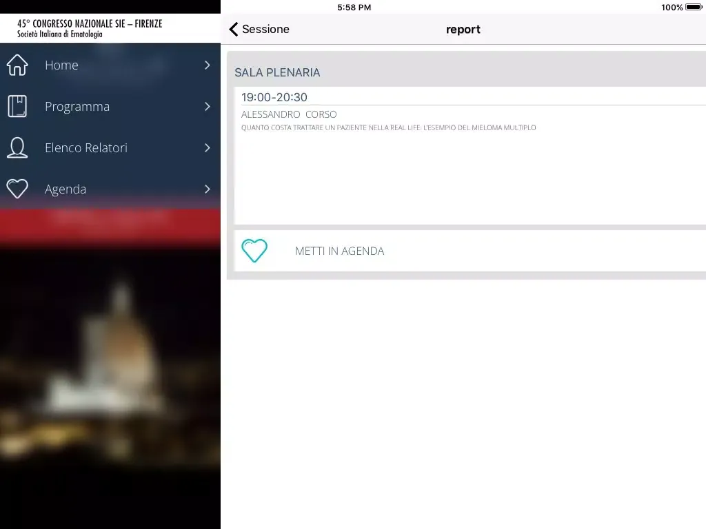 Applicazione della Società Italiana di Ematologia iPad  स्क्रीनशॉट