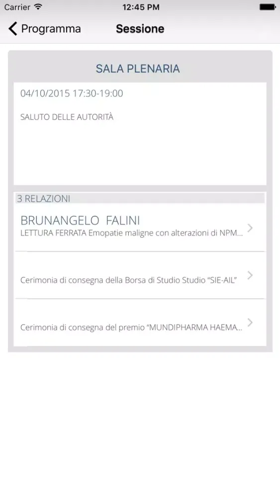 Applicazione della Società Italiana di Ematologia स्क्रीनशॉट