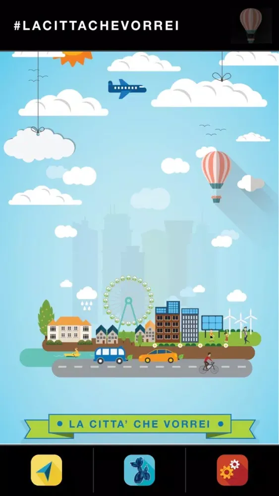 Capturas de tela do La città che vorrei