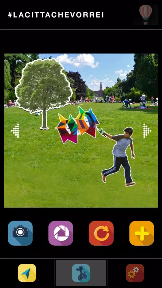 Capturas de tela do La città che vorrei