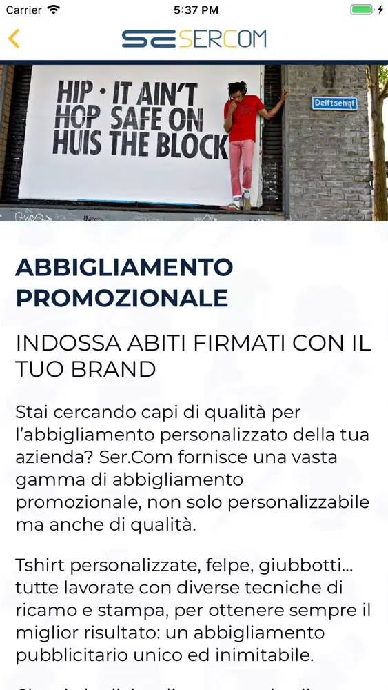 Capturas de tela do Sercom