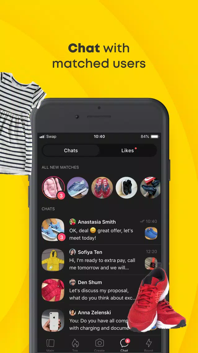 Tangkapan skrin Swop.it – Local Swap Deals