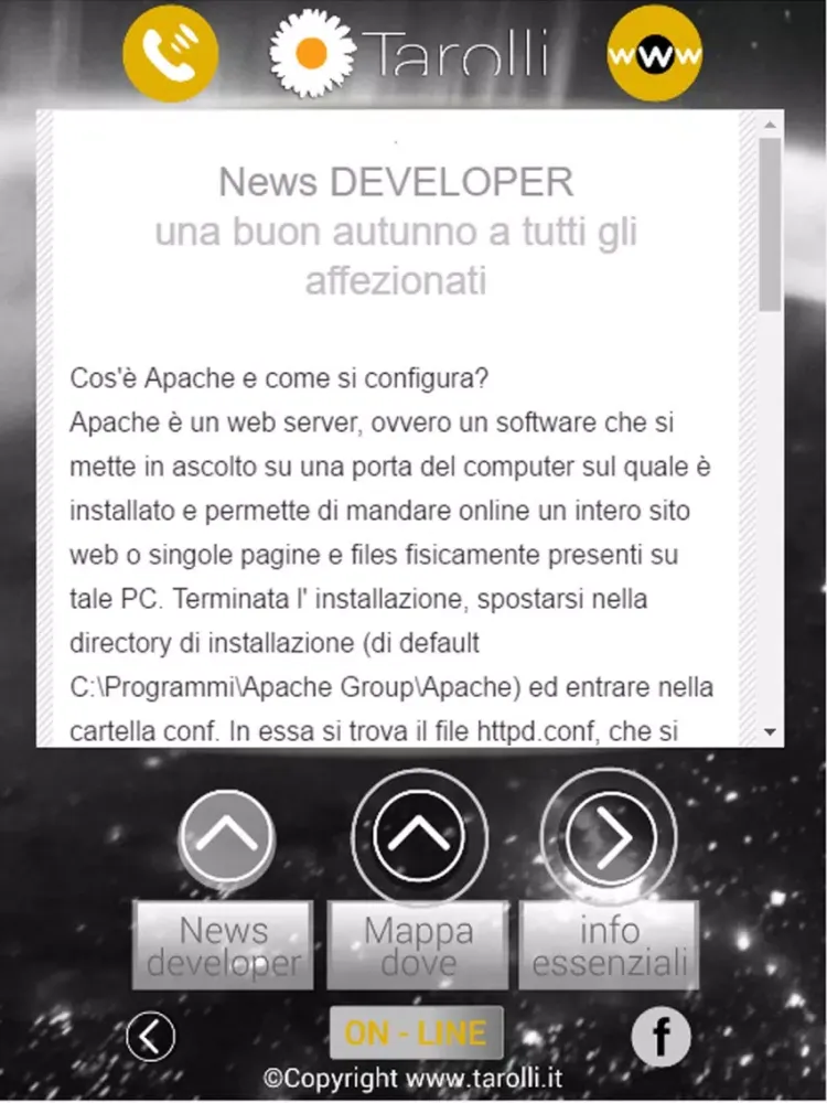 Tangkapan layar Claudio developer iPad 