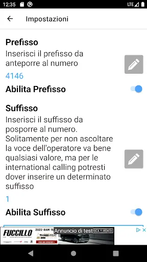 Company Prefix Screenshots